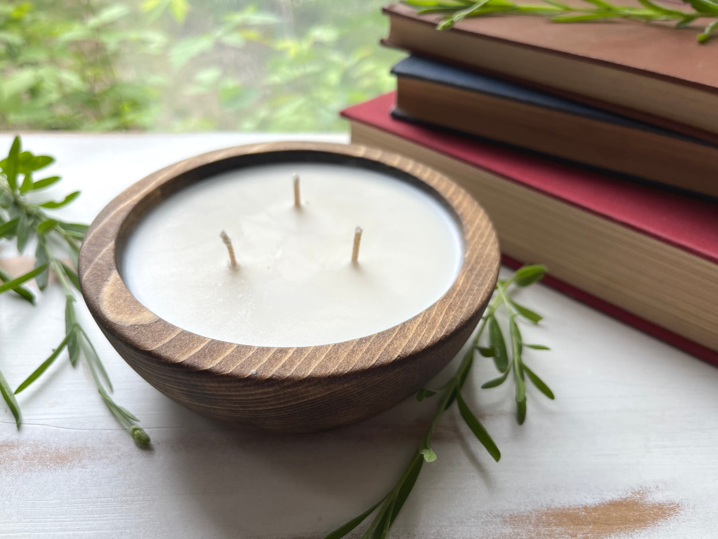 5 1/4 Inch Round Pine Candle