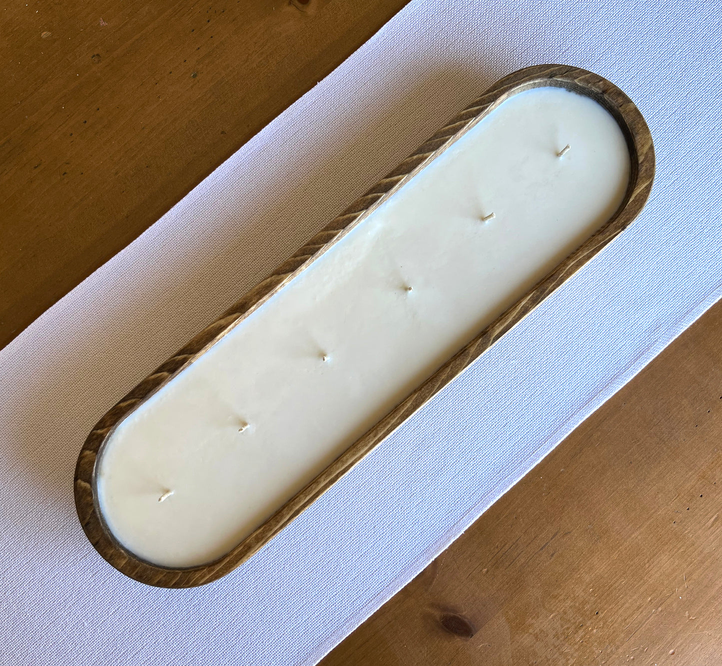 6 Wick Pine Dough Bowl Candle