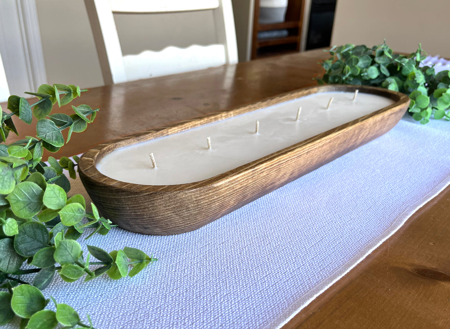 6 Wick Pine Dough Bowl Candle