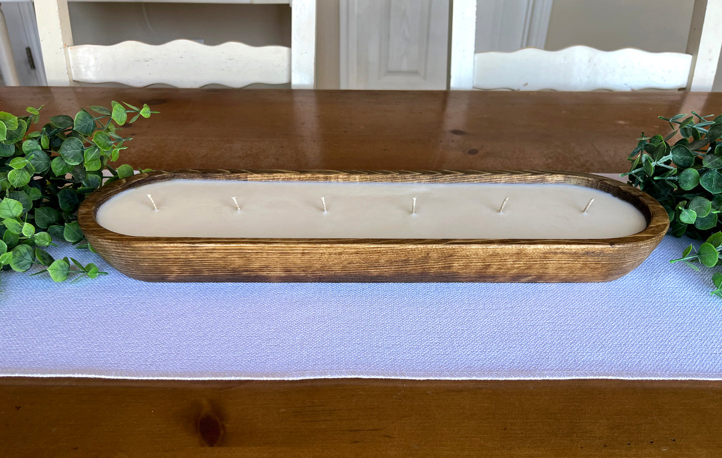 6 Wick Pine Dough Bowl Candle
