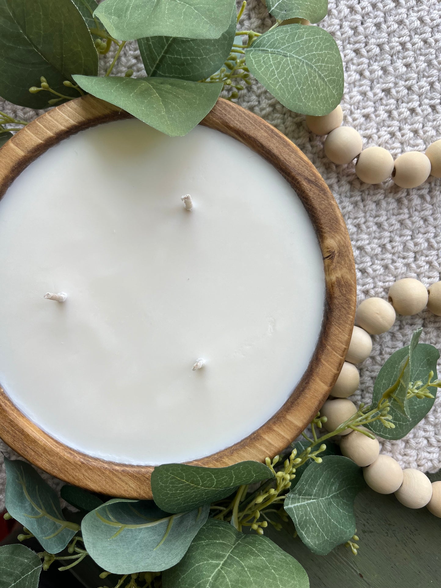 7.5 Inch Round Pine Candle