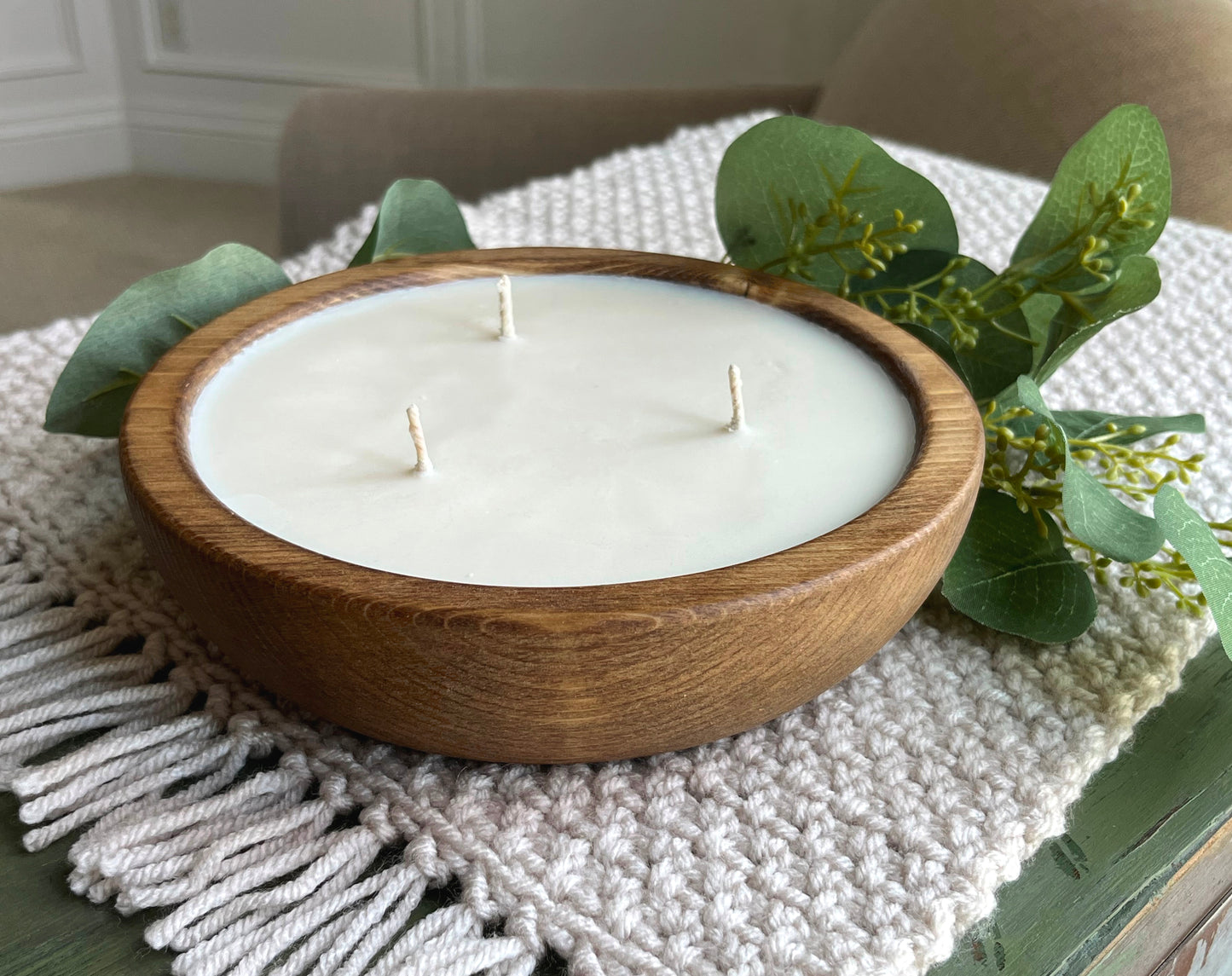 7.5 Inch Round Pine Candle